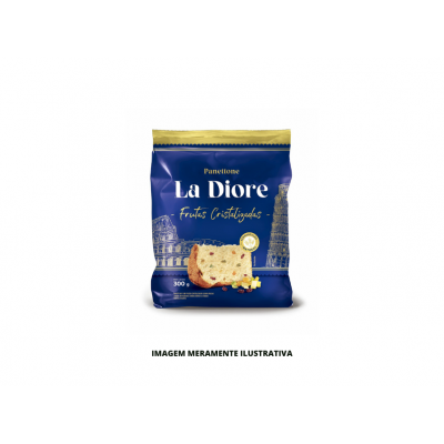 PANETTONE FRUTAS LA DIORE EMB. METALIZADA 300G